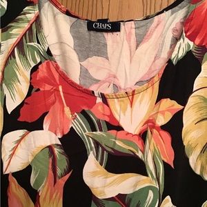 Chaps 2x floral midi dress